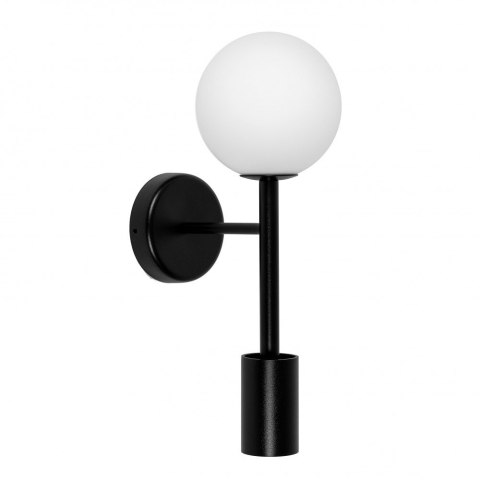 Lampa ścienna KOP C czarna do salonu, korytarza lub sypialni