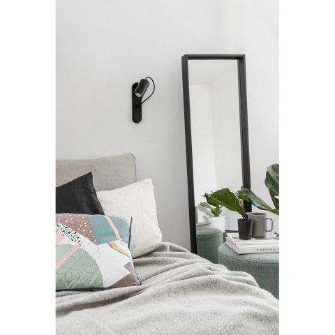 Lampa ścienna KOP F czarna do salonu, korytarza lub sypialni