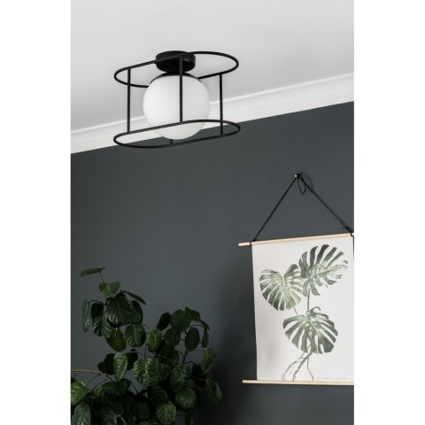 Lampa ścienna KUGLO A czarna do łazienki, korytarza lub eleganckiej strefy przy lustrze