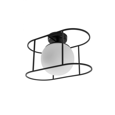 Lampa ścienna KUGLO A czarna do łazienki, korytarza lub eleganckiej strefy przy lustrze