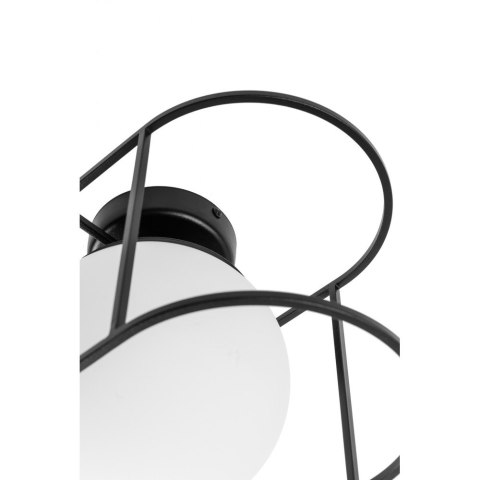 Lampa ścienna KUGLO A czarna do salonu, korytarza lub sypialni