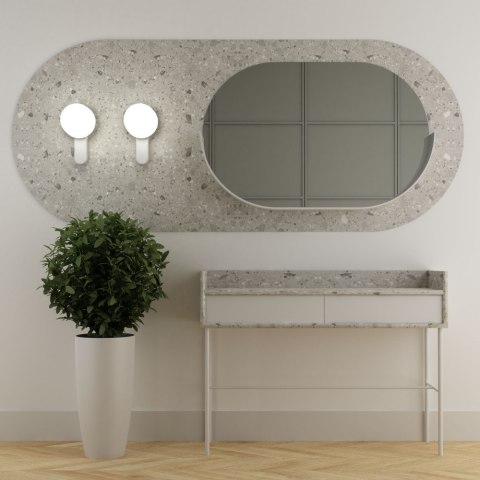 Lampa ścienna KUUL D biała do salonu, korytarza lub sypialni