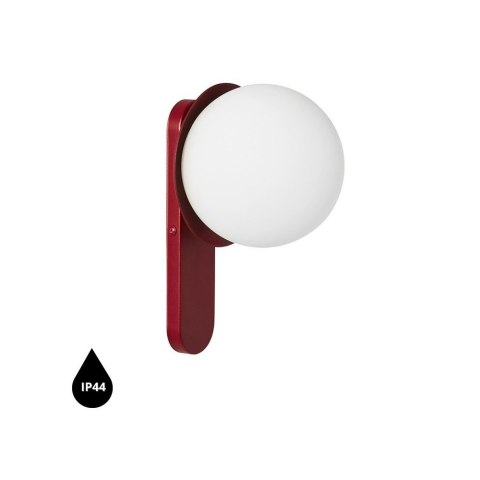 Lampa ścienna KUUL D burgundowa do łazienki, korytarza lub eleganckiej strefy przy lustrze