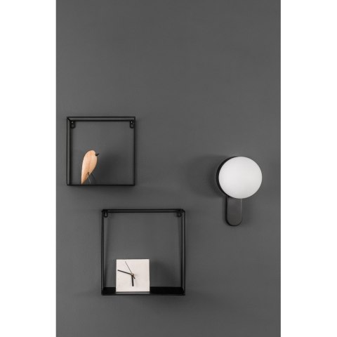 Lampa ścienna KUUL D czarna do salonu, korytarza lub sypialni