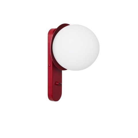 Lampa ścienna KUUL D1 burgundowa do salonu, korytarza lub sypialni