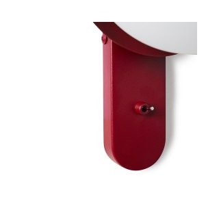 Lampa ścienna KUUL D1 burgundowa do salonu, korytarza lub sypialni