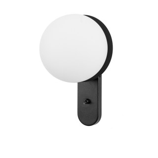 Lampa ścienna KUUL D1 czarna do salonu, korytarza lub sypialni