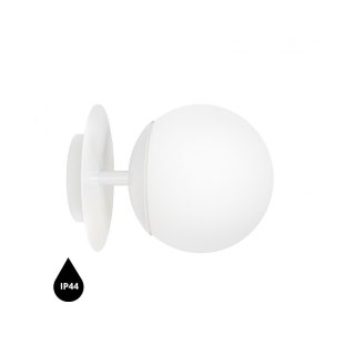 Lampa ścienna PLAAT C biała do łazienki, korytarza lub eleganckiej strefy przy lustrze