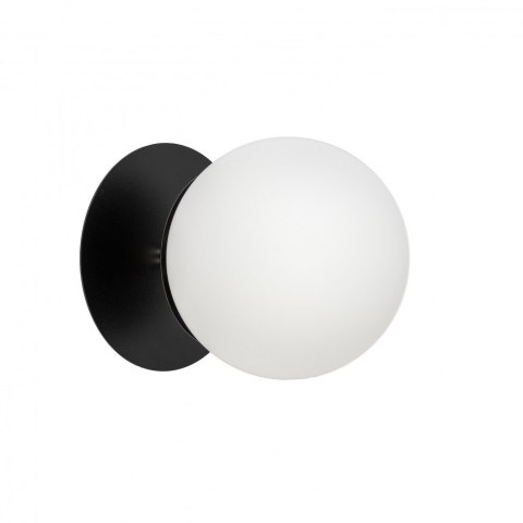 Lampa ścienna PLAAT C czarna do łazienki, korytarza lub eleganckiej strefy przy lustrze