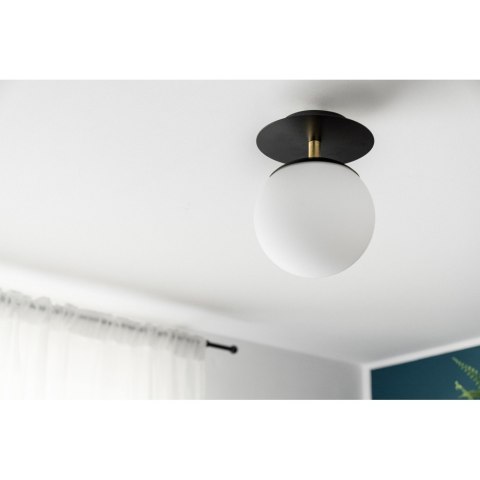 Lampa ścienna PLAAT C mosiądz szczotkowany do łazienki, korytarza lub eleganckiej strefy przy lustrze