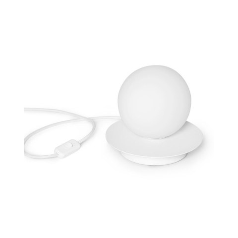 Lampa stołowa BORRA ST biała do salonu, gabinetu lub sypialni