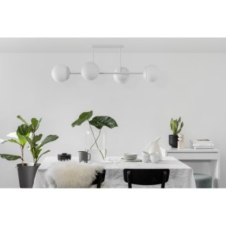 Lampa sufitowa plafon KOP D biała do salonu, przedpokoju lub sypialni