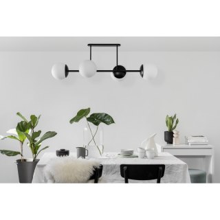 Lampa sufitowa plafon KOP D czarna do salonu, przedpokoju lub sypialni