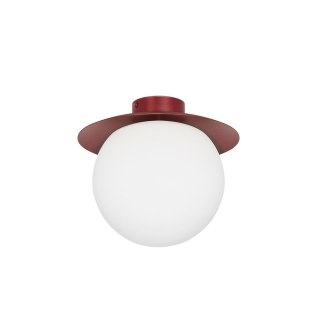 Lampa sufitowa plafon KUUL C burgundowa do salonu, przedpokoju lub sypialni
