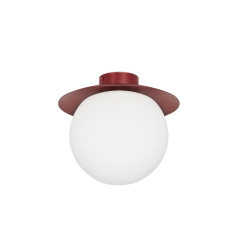 Lampa sufitowa plafon KUUL C burgundowa do salonu, przedpokoju lub sypialni