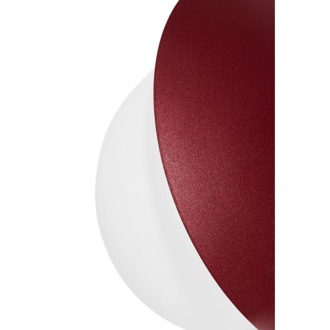 Lampa sufitowa plafon KUUL C burgundowa łazienkowa do salonu, przedpokoju lub sypialni