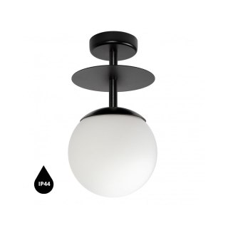 Lampa sufitowa plafon PLAAT B czarna łazienkowa do salonu, przedpokoju lub sypialni