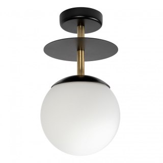 Lampa sufitowa plafon PLAAT B mosiądz szczotkowany do salonu, przedpokoju lub sypialni