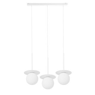 Lampa wisząca BORRA B 3L biała potrójna do salonu, jadalni lub nad stół
