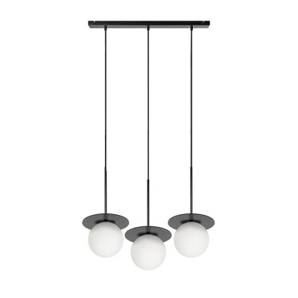 Lampa wisząca BORRA B 3L - czarna 3-punktowa