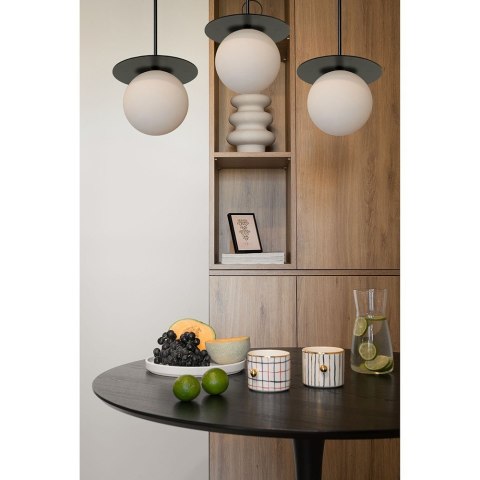 Lampa wisząca BORRA B 3L czarna potrójna do salonu, jadalni lub nad stół