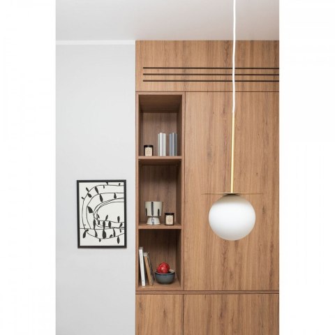 Lampa wisząca BORRA B 3L mosiądz szczotkowany potrójna do salonu, jadalni lub nad stół