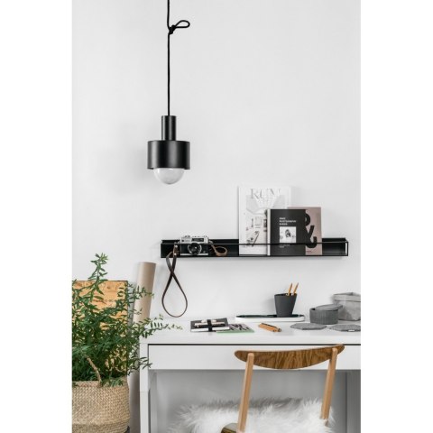 Lampa wisząca ENKEL 1 czarna do salonu, jadalni lub nad stół