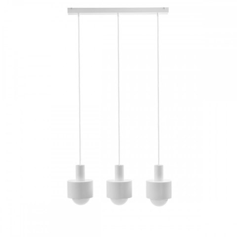 Lampa wisząca ENKEL 3L biała potrójna do salonu, jadalni lub nad stół