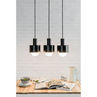 Lampa wisząca ENKEL 3L czarna potrójna do salonu, jadalni lub nad stół
