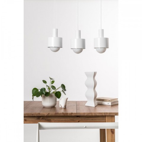 Lampa wisząca ENKEL 3P biała potrójna do salonu, jadalni lub nad stół