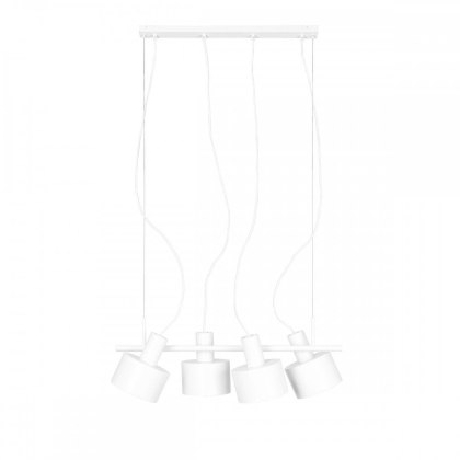 Lampa wisząca ENKEL 4 - biała czteropunktowa