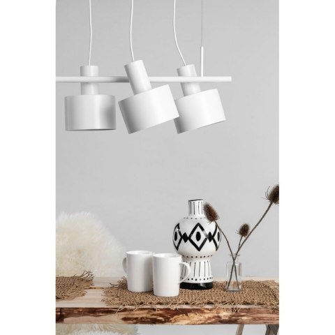 Lampa wisząca ENKEL 4 biała czteropunktowa do salonu, jadalni lub nad stół