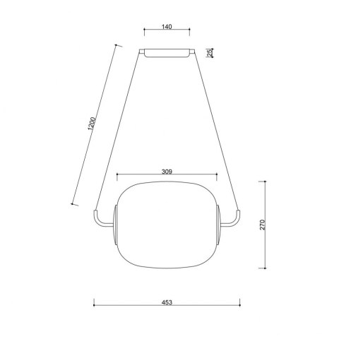 Lampa wisząca EPLI biała do salonu, jadalni lub nad stół