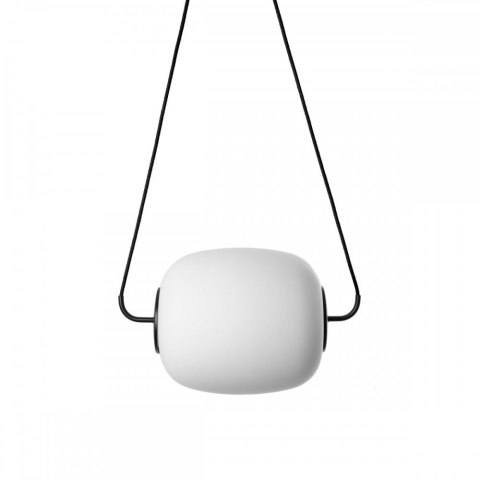 Lampa wisząca EPLI czarna do salonu, jadalni lub nad stół