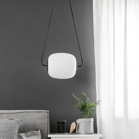 Lampa wisząca EPLI czarna do salonu, jadalni lub nad stół