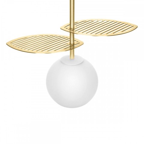 Lampa wisząca FYLLO A mosiądz szczotkowany do salonu, jadalni lub nad stół