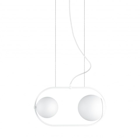 Lampa wisząca KOBAN A biała do salonu, jadalni  