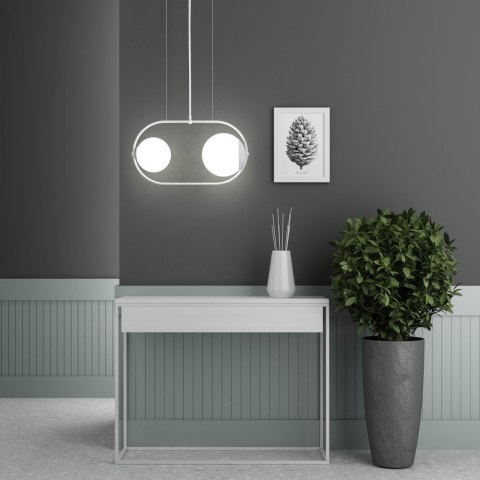 Lampa wisząca KOBAN A biała do salonu, jadalni  
