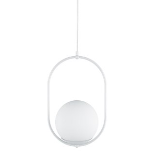 Lampa wisząca KOBAN B biała do salonu, jadalni  
