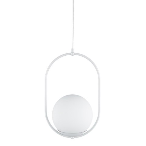 Lampa wisząca KOBAN B biała do salonu, jadalni  