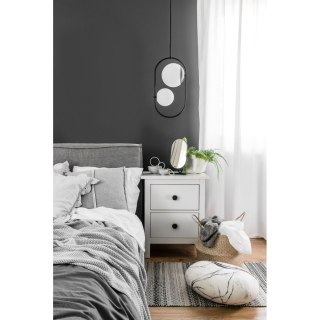 Lampa wisząca KOBAN C czarna do salonu, jadalni  