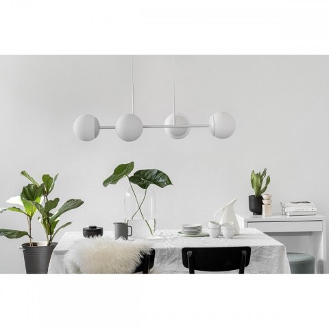 Lampa wisząca KOP E biała do salonu, jadalni  