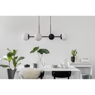 Lampa wisząca KOP E czarna do salonu, jadalni  