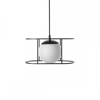 Lampa wisząca KUGLO B czarna do salonu, jadalni  