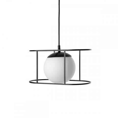 Lampa wisząca KUGLO B czarna do salonu, jadalni  