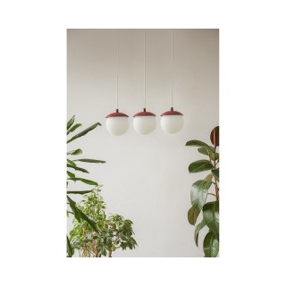 Lampa wisząca KUUL A burgundowa potrójna do salonu, jadalni  