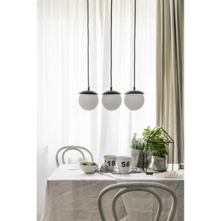 Lampa wisząca KUUL A czarna potrójna do salonu, jadalni  