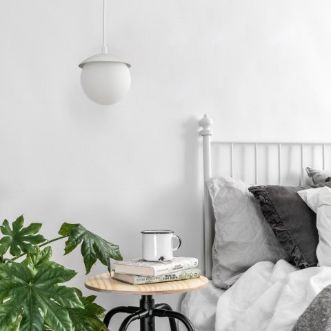 Lampa wisząca KUUL F biała do salonu, jadalni  