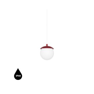 Lampa wisząca KUUL F burgundowa łazienkowa do salonu, jadalni  
