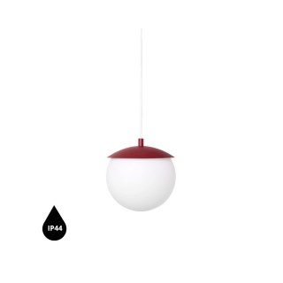 Lampa wisząca KUUL G burgundowa łazienkowa do salonu, jadalni  